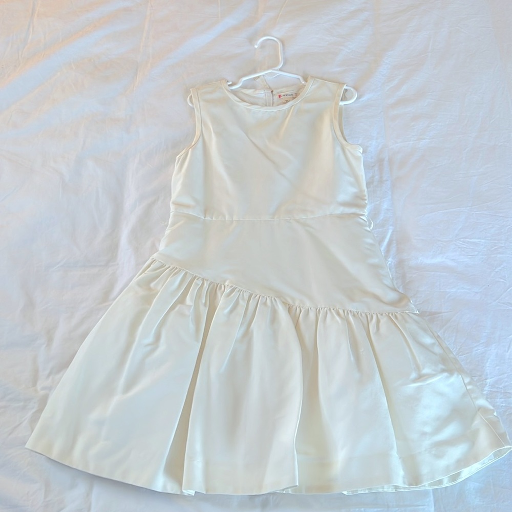 Crewcuts Ivory Sleeveless Special Occasion Dress with Full Skirt. Size 7 Girls.